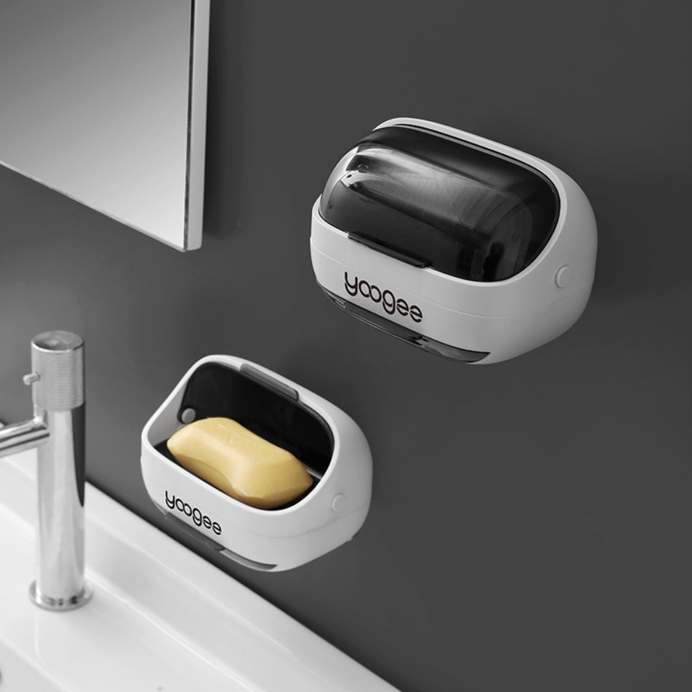 Meal Prep Organizer - プラスチック製バスルームシェルフオーガナイザー、メイクアップオーガナイザーボックス、石鹸セーバー、旅行、寝室、環境にやさしい