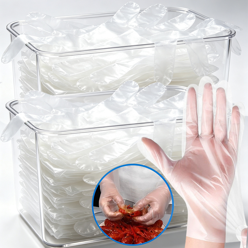 Meal Prep Chef - 透明な使い捨てプラスチック手袋、ラテックスフリー、食品調理用安全手袋、料理、掃除、バーベキュー、キッチン用品用