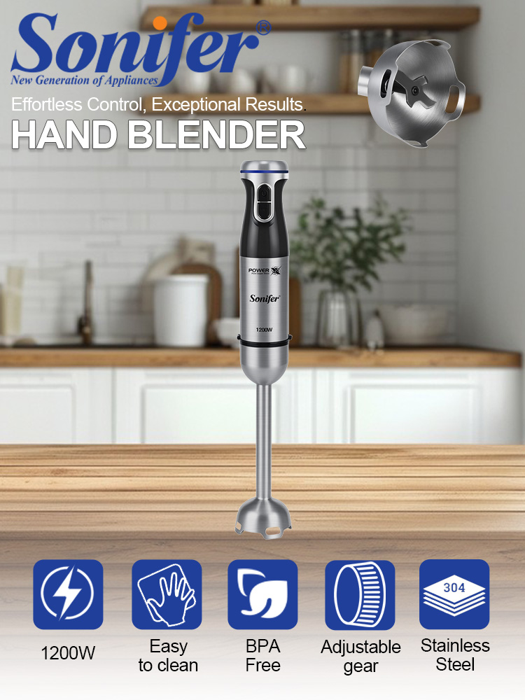 Meal Prep Smoothies - ハンドブレンダー Sonifer SF-8180 1200W イマージョンブレンダー ステンレス鋼ブレード