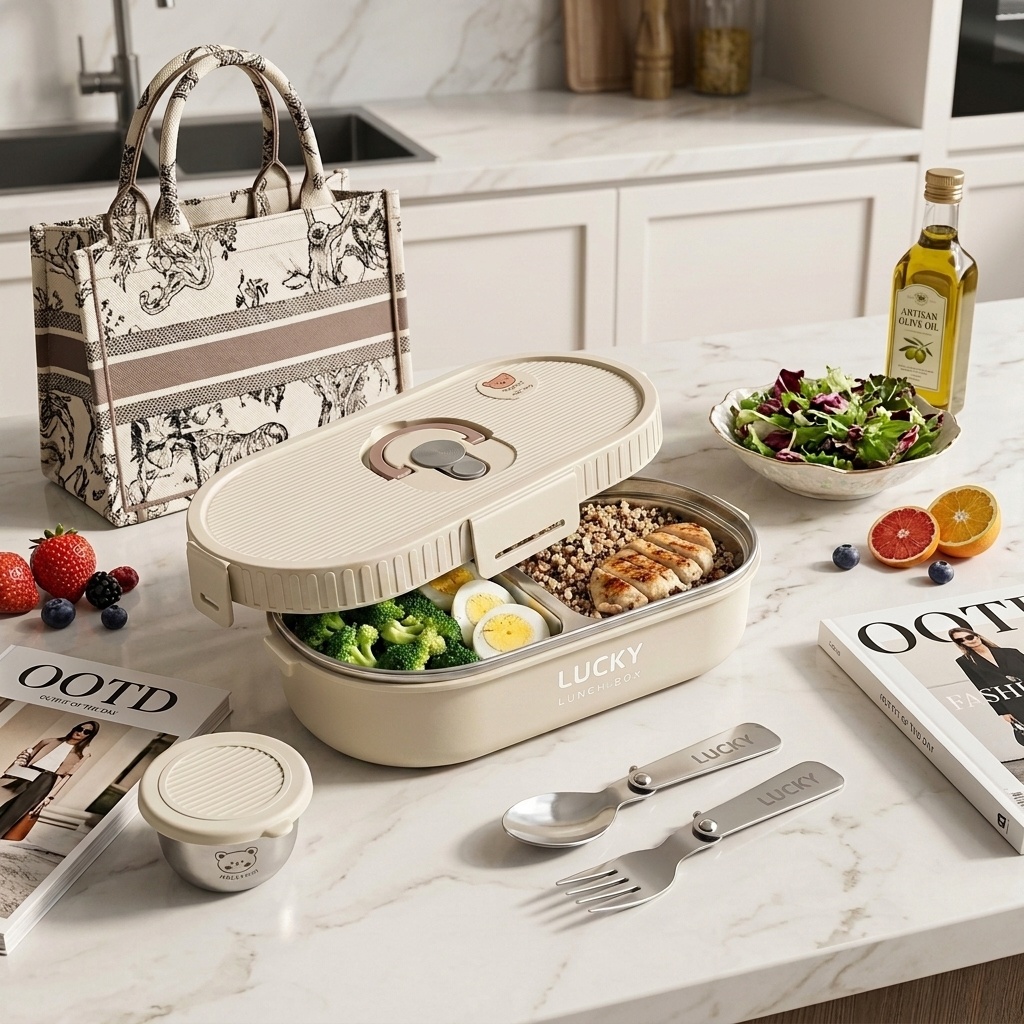 Meal Prep Or Prep Meal - 電子レンジ対応 304ステンレス製弁当箱セット 漏れ防止 ポータブル食品保存容器 ミールプレップボウル 子供