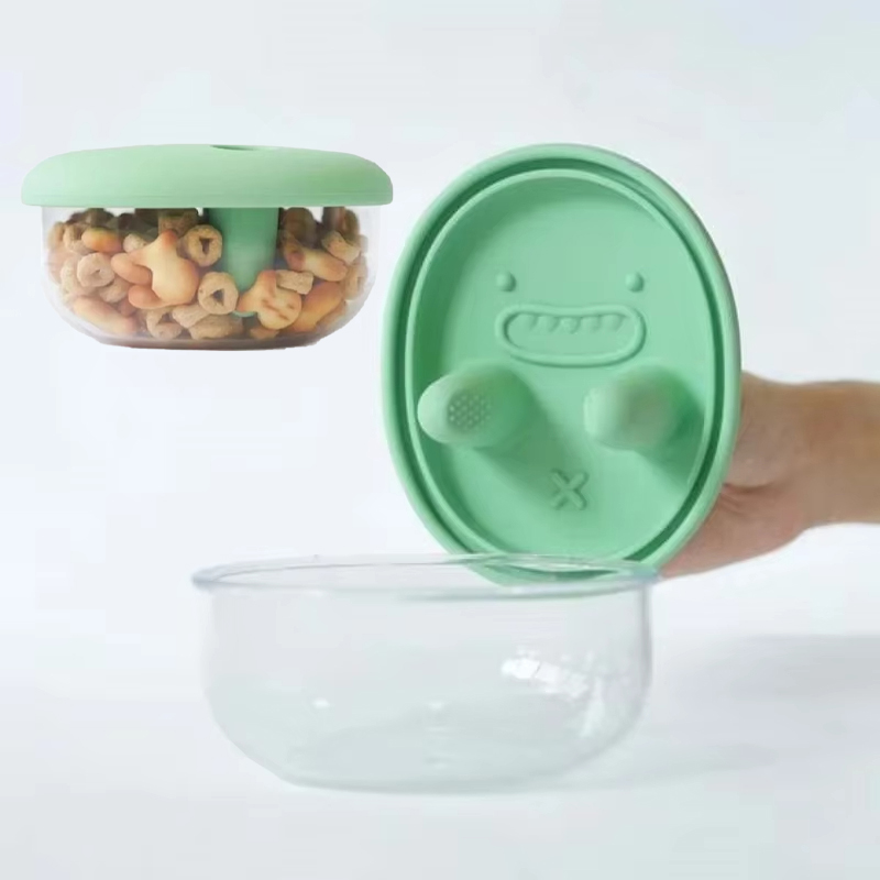Meal Prep Jar - 手を清潔に保つシリコン蓋付きランチボックスポータブルキャンプピクニックサラダボウル食品保存容器ランチボックス学生オフィス