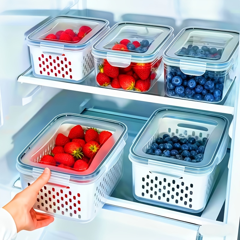 Meal Prep Chef - 4個セット漏れ防止食品保存容器-気密性、積み重ね可能な食事準備ボックス-果物、野菜、肉、穀物に最適