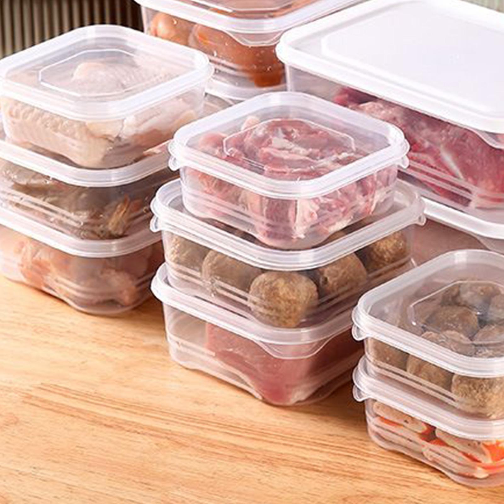 Meal Prep Organizer - 冷蔵庫収納 クリア 密閉 スタッカブル 冷蔵庫収納オーガナイザー 食品ボックス