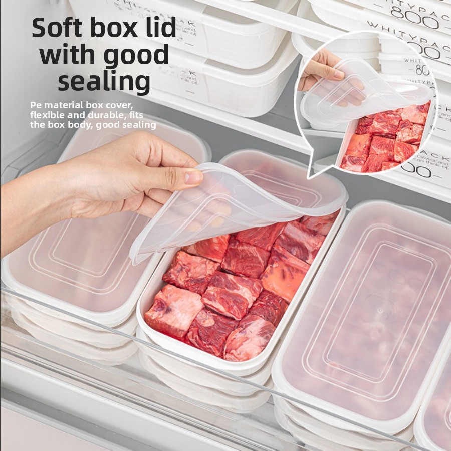 Meal Prep Weekly - 食品グレードの肉用冷凍容器、週間食事準備ボックス、気密冷蔵庫保存容器、肉用専用容器