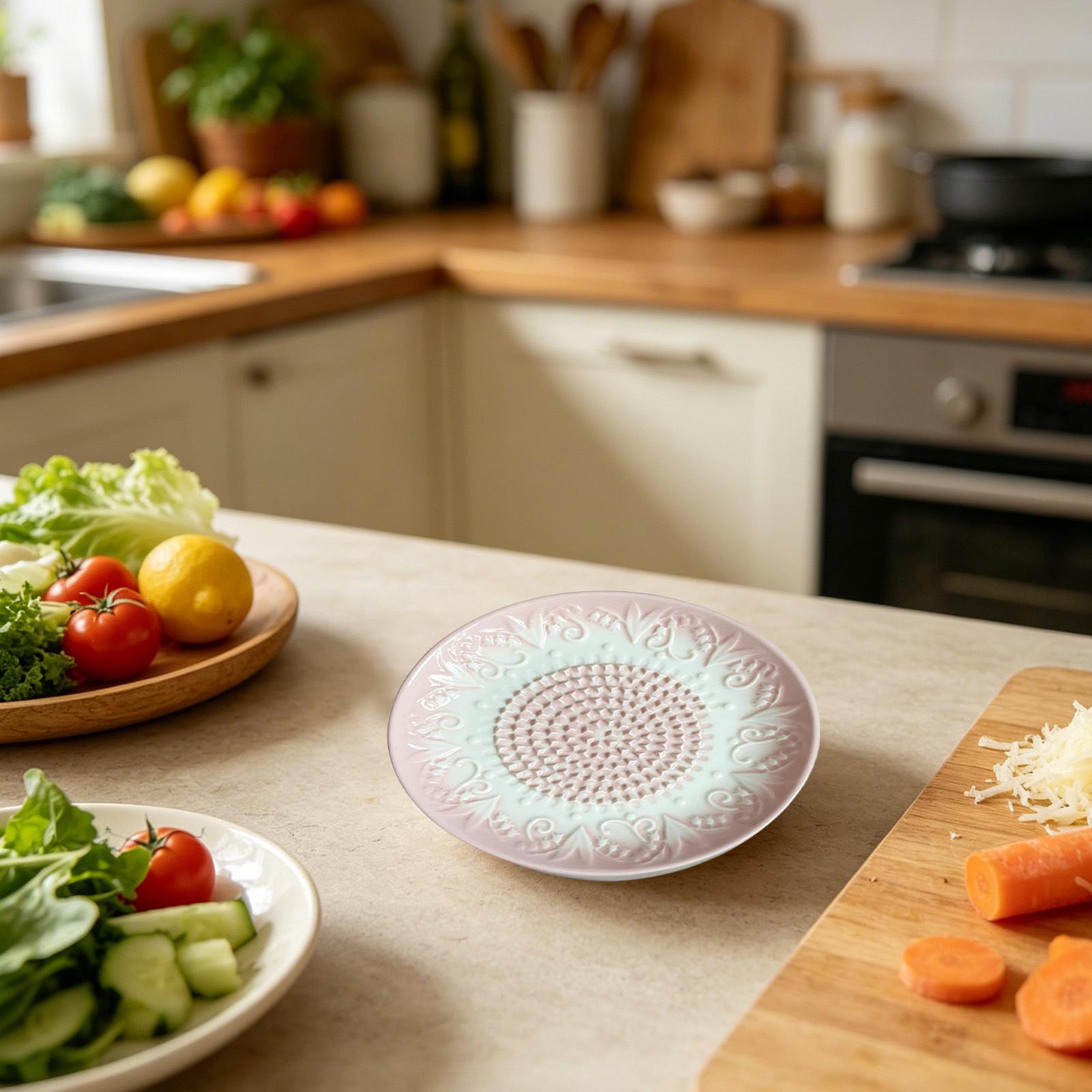 セラミック製ニンニクおろし器プレート、エンボス加工キッチンツ - Meal Prep Chef のレビューと価格