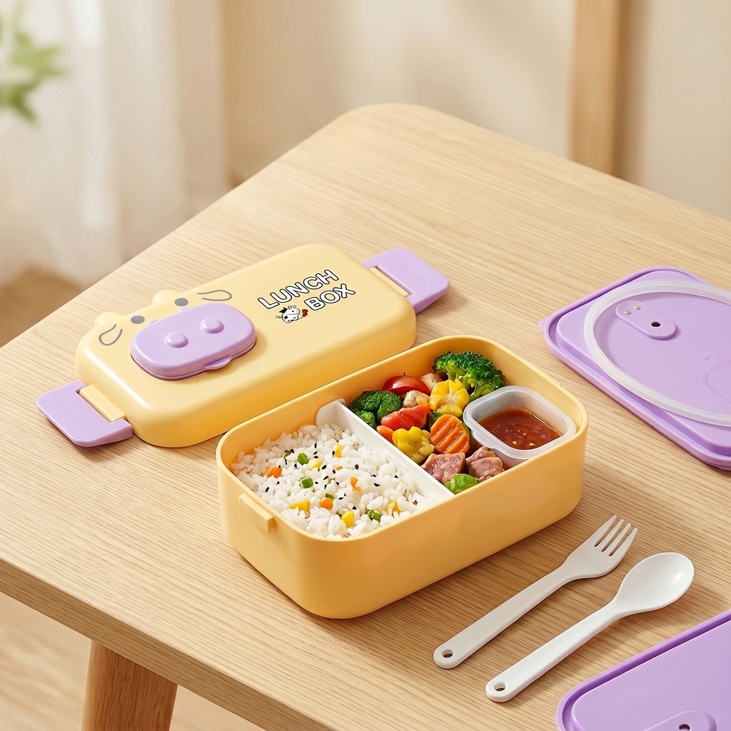 子供用弁当箱、電子レンジ対応プラスチック製食品保存容器、漏れ - Meal Prep Or Prep Meal のレビューと価格