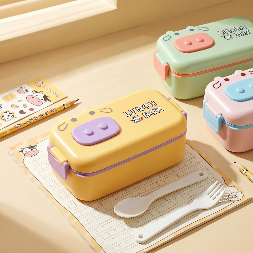 子供用弁当箱、電子レンジ対応プラスチック製食品保存容器、漏れ - Meal Prep Or Prep Meal のレビューと価格