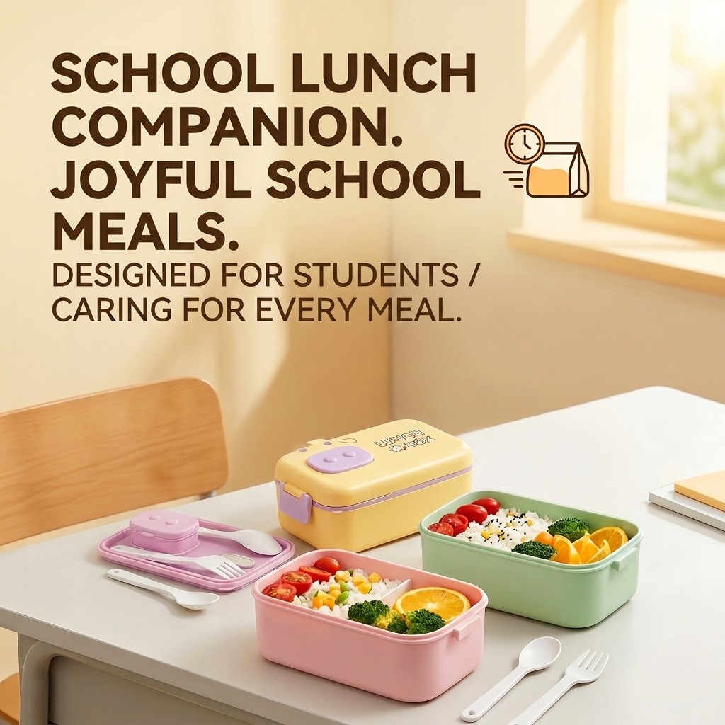 子供用弁当箱、電子レンジ対応プラスチック製食品保存容器、漏れ - Meal Prep Or Prep Meal のレビューと価格