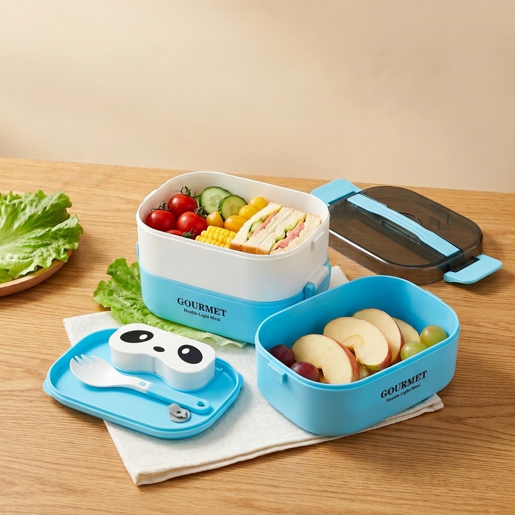 電子レンジ対応弁当箱 子供用 BPAフリー プラスチック製  - Meal Prep Or Prep Meal のレビューと価格