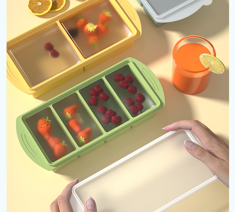 1000MLシリコン製冷凍トレイ（蓋付き）大容量スープキュー - Meal Prep Menu のレビューと価格
