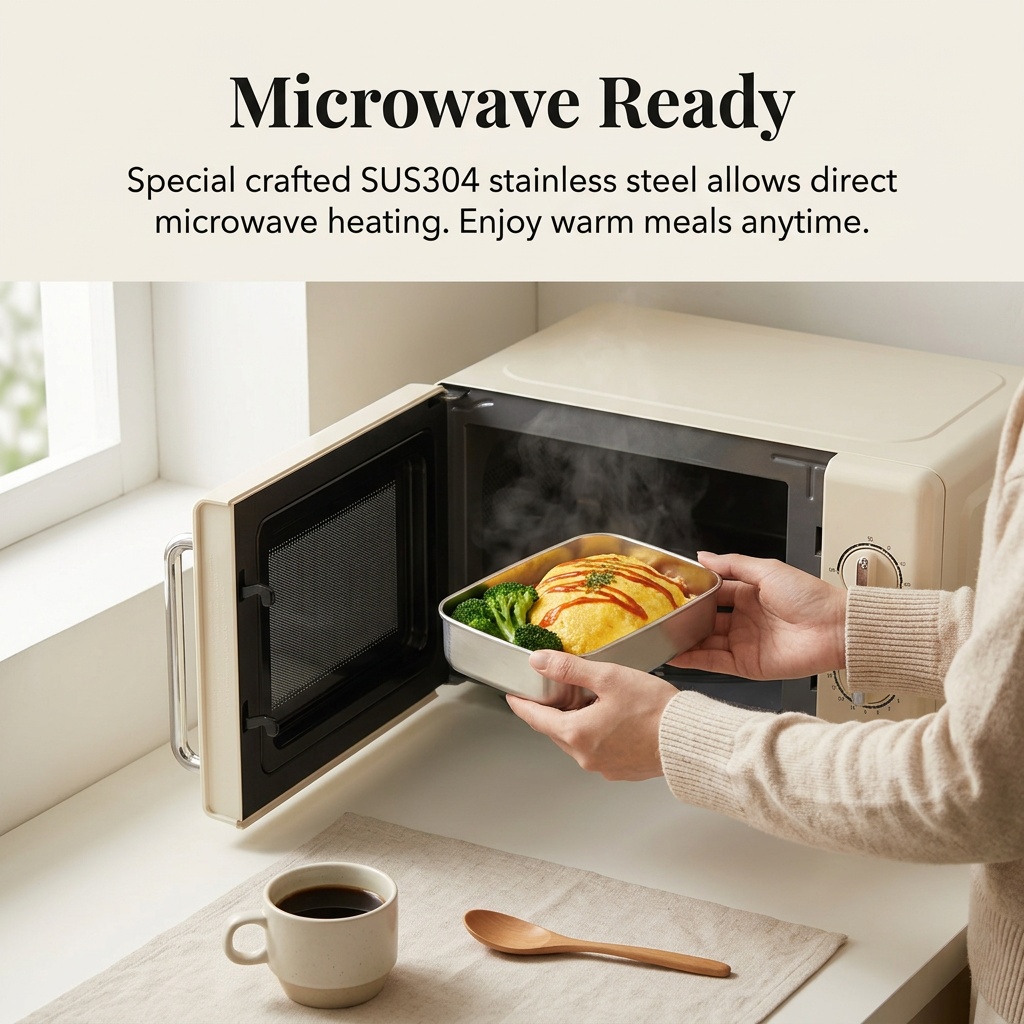 ステンレス製弁当箱、金属製ランチボックス、電子レンジ対応食品 - Meal Prep Kinder のレビューと価格