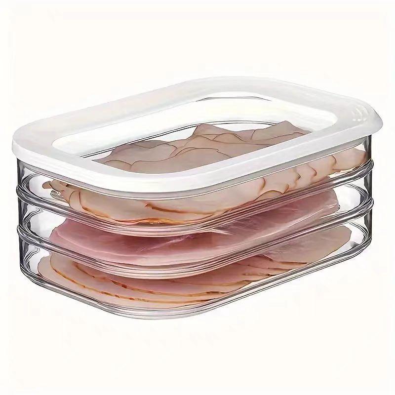 1個入りスタッカブルフードストレージトレイ 蓋付き 冷蔵庫オ - Meal Prep Menu のレビューと価格