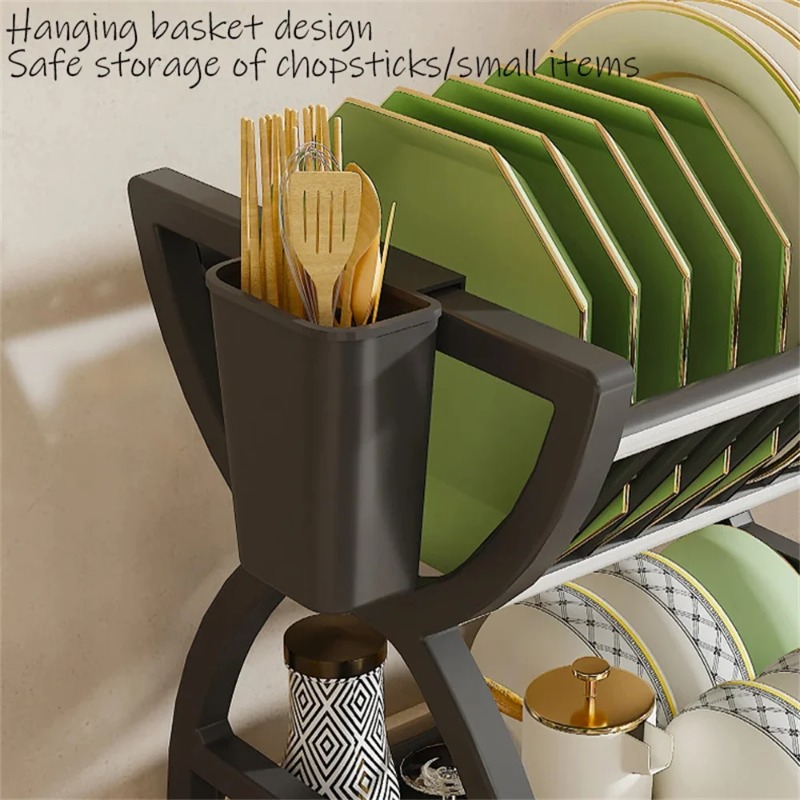 2段式食器乾燥ラック キッチンカウンター用 プレートボウル収 - Meal Prep Organizer のレビューと価格