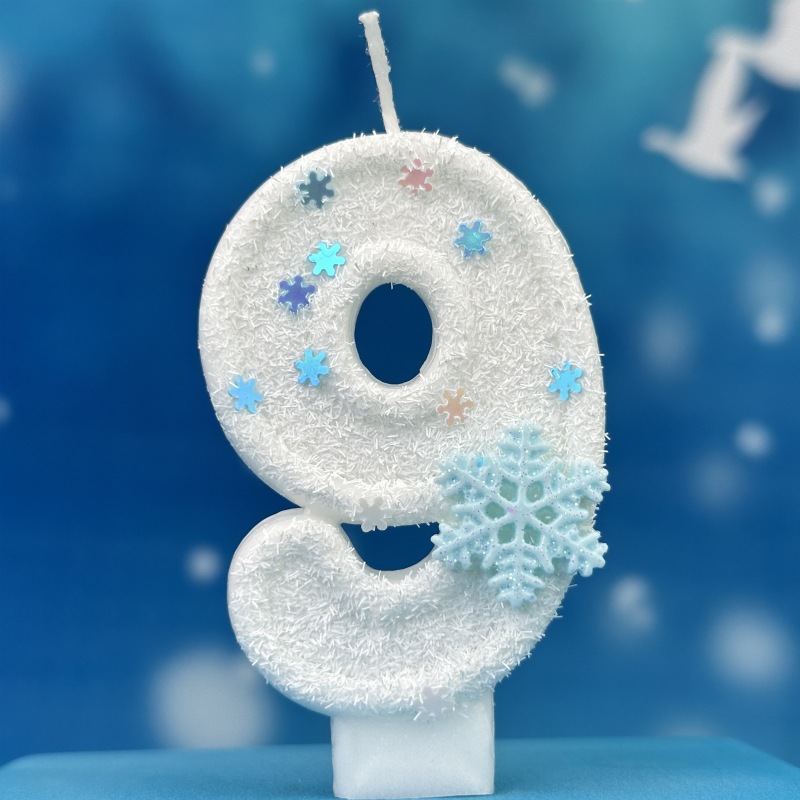冷凍スノーフレーククリスマス誕生日ナンバーキャンドル0-9ケ - Meal Prep Frozen のレビューと価格