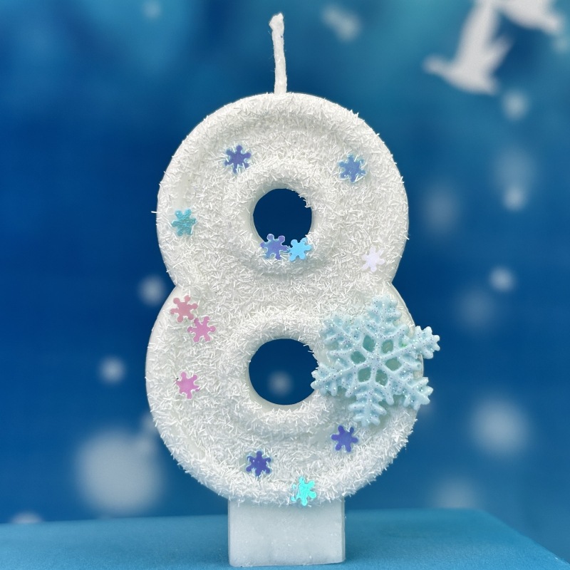 冷凍スノーフレーククリスマス誕生日ナンバーキャンドル0-9ケ - Meal Prep Frozen のレビューと価格