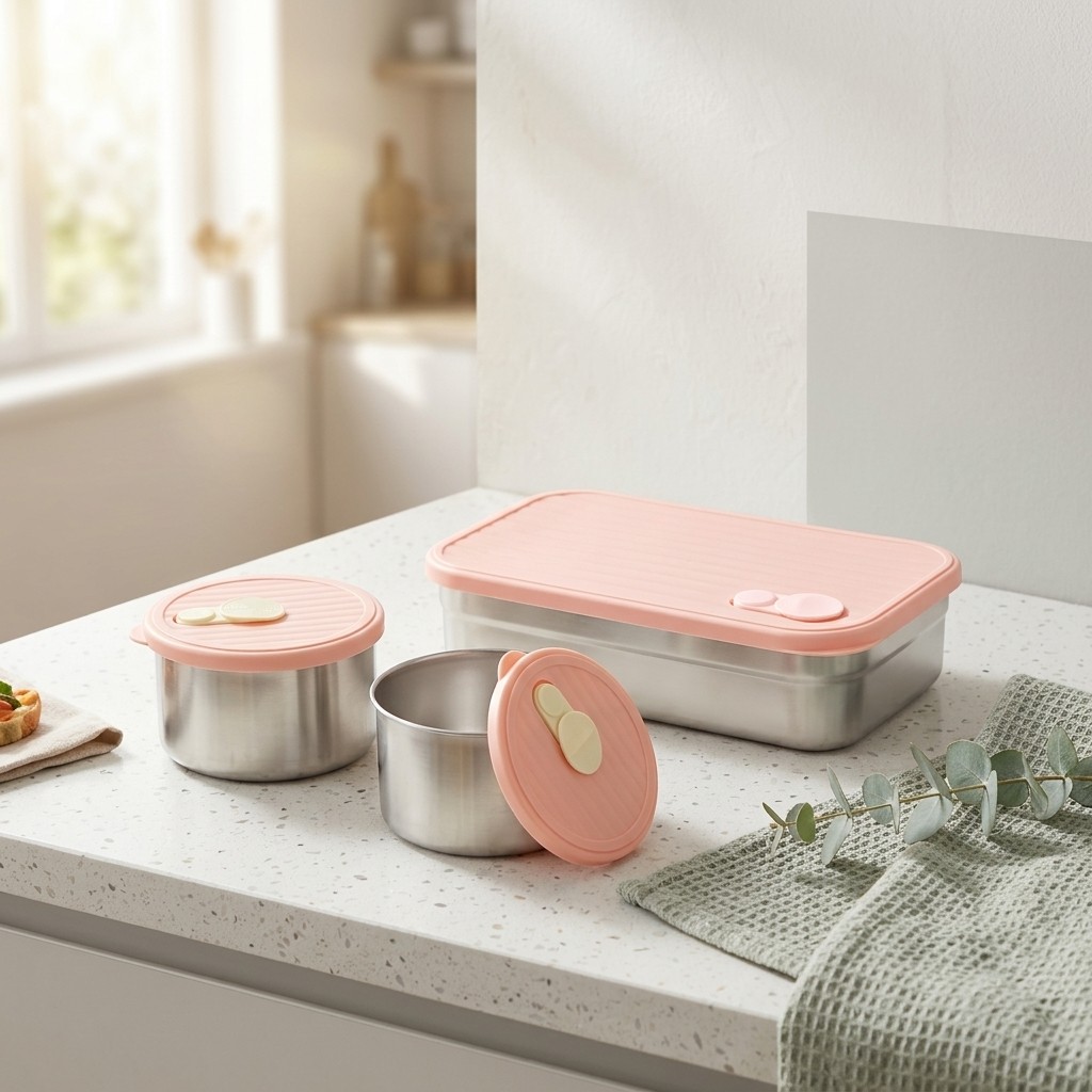 弁当箱セット 電子レンジ対応 304ステンレス製 食品保存容 - Meal Prep Kinder のレビューと価格