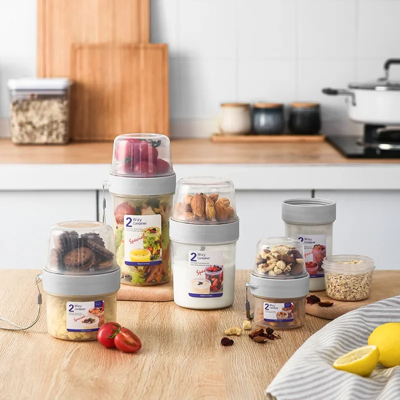 朝食用オートミールシリアルナッツヨーグルトサラダカップシール - Meal Prep Jar のレビューと価格