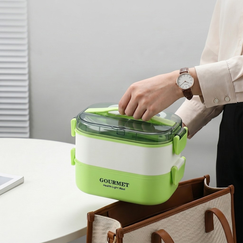 電子レンジ対応パンダ柄プラスチック弁当箱、漏れ防止仕切り付き - Meal Prep Or Prep Meal のレビューと価格
