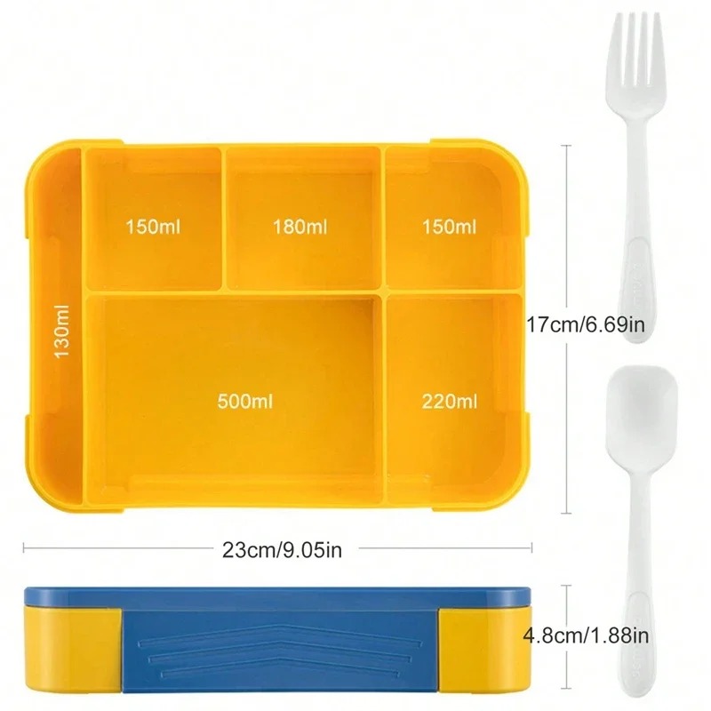 1330ML弁当箱 子供 大人 幼児用 6仕切り付き 食器・ - Meal Prep Kinder のレビューと価格