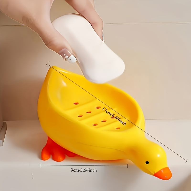 アヒル型ソープディッシュ-かわいい自動排水ソープホルダー、シ - Meal Prep Organizer のレビューと価格