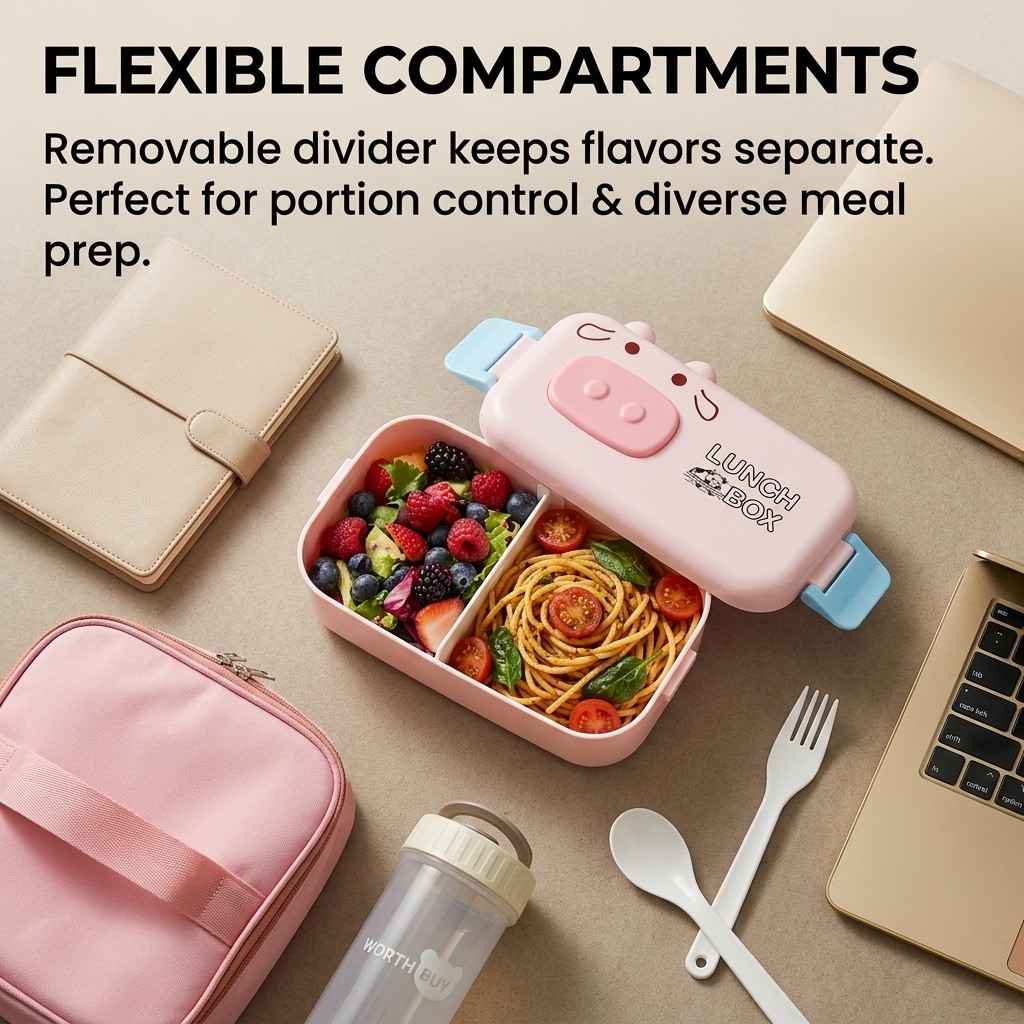子供用弁当箱 プラスチック製電子レンジ対応ランチボックスセッ - Meal Prep Or Prep Meal のレビューと価格