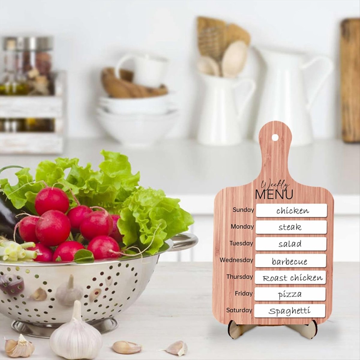 家庭用冷蔵庫用ミールプランナー、週間食事準備ボード - キッ - Meal Prep Weekly のレビューと価格