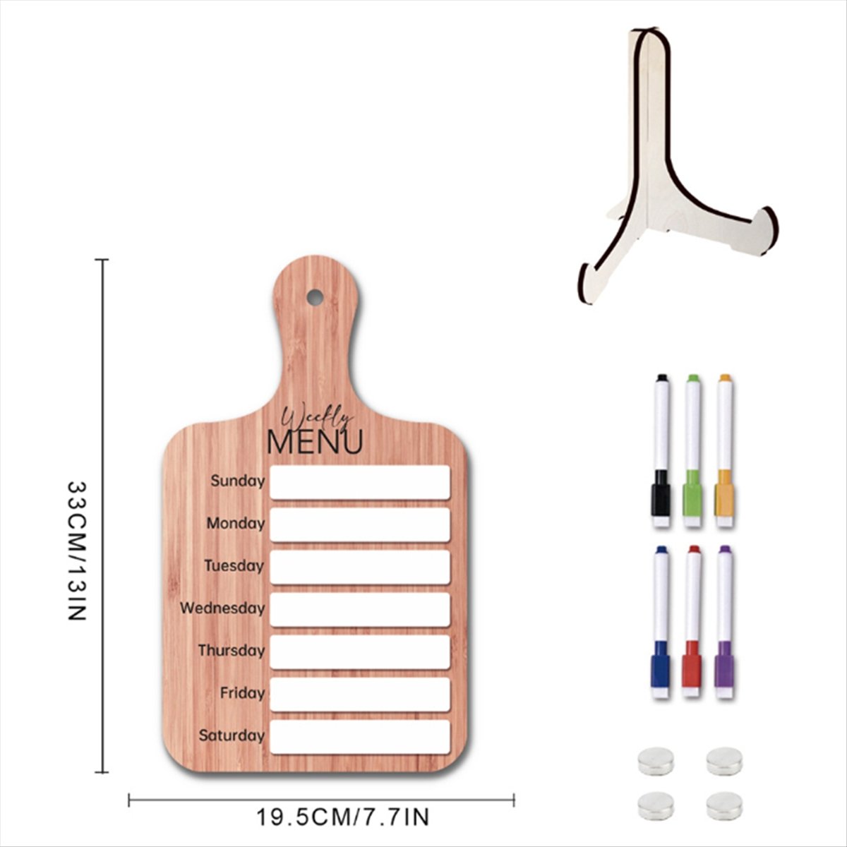 家庭用冷蔵庫用ミールプランナー、週間食事準備ボード - キッ - Meal Prep Weekly のレビューと価格
