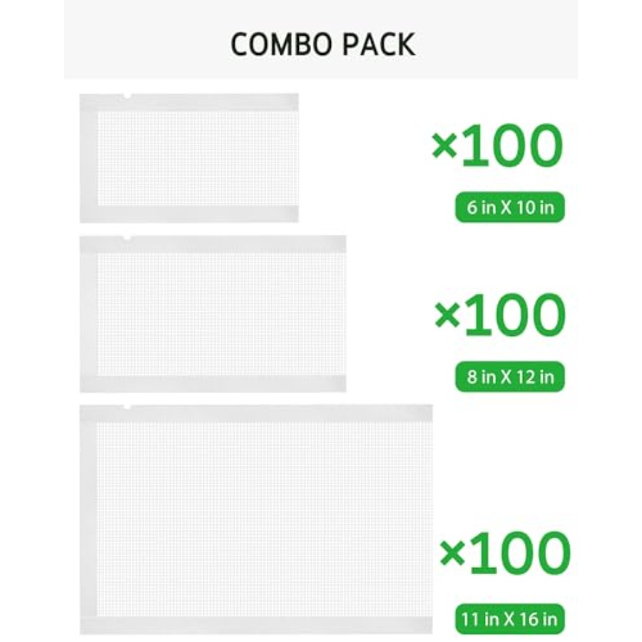 真空シーラーバッグ、ガロン、クォート、パイントサイズの業務用 - Meal Prep Or Prep Meal のレビューと価格