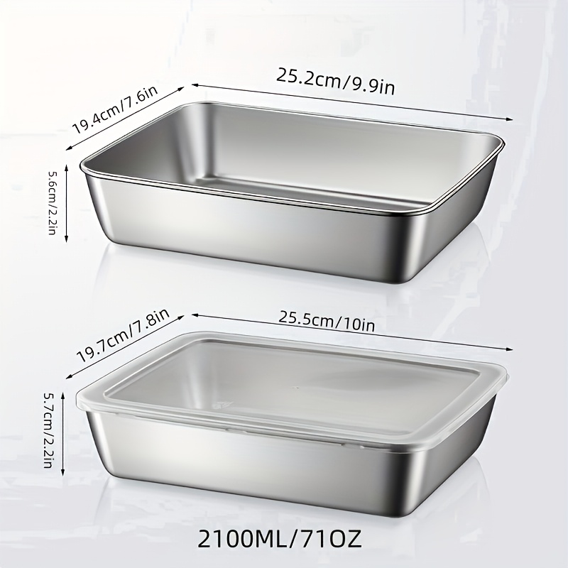 4個入りステンレス製食品保存容器セット、食事準備用冷蔵庫オー - Meal Prep Organizer のレビューと価格