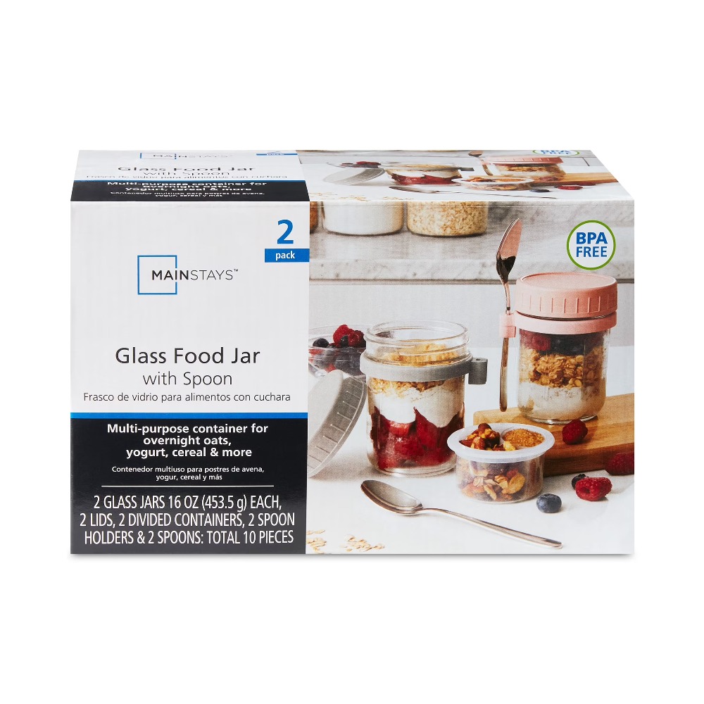 持ち運び可能なオーバーナイトオーツ用フードジャーとパリフェ容 - Meal Prep Jar のレビューと価格