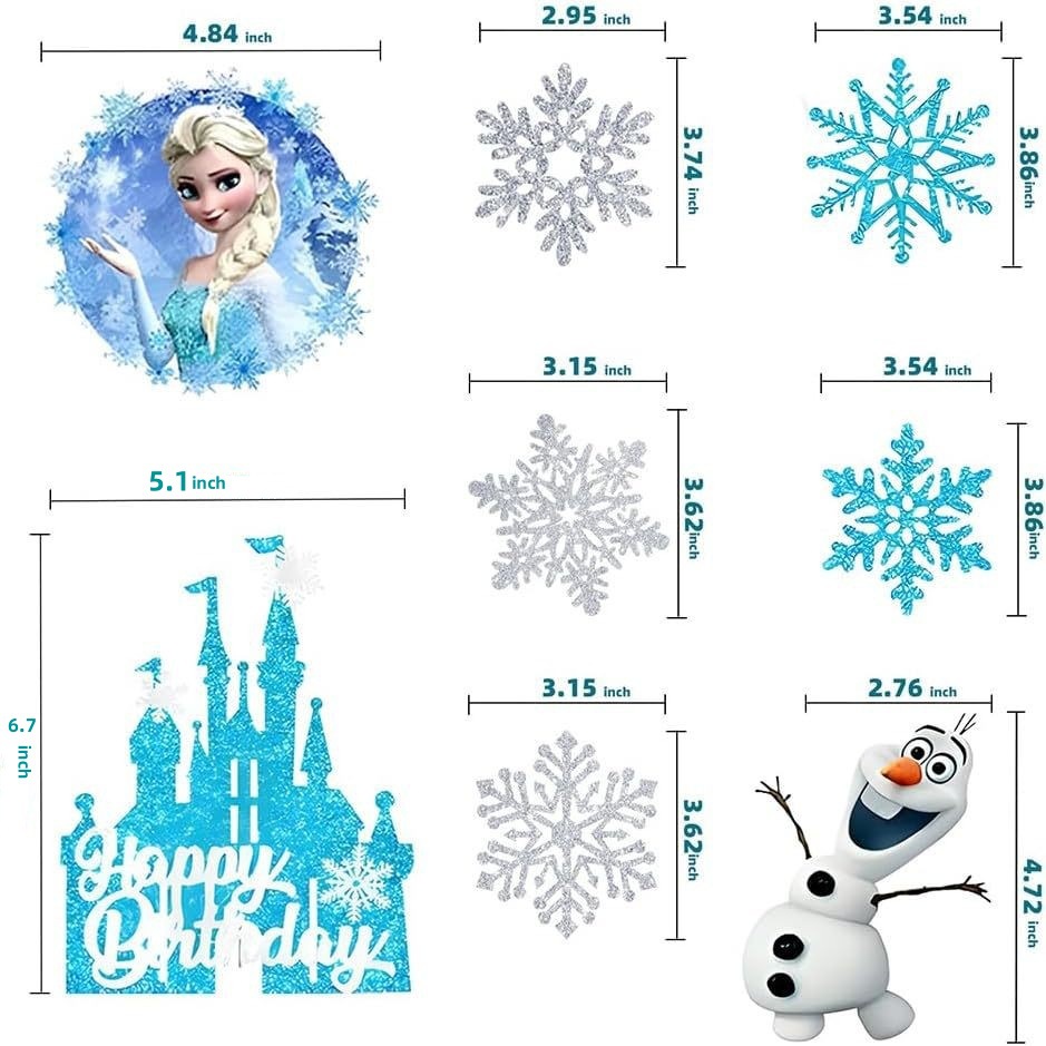 アナと雪の女王 エルサ プリンセス ケーキトッパー グリッタ - Meal Prep Frozen のレビューと価格