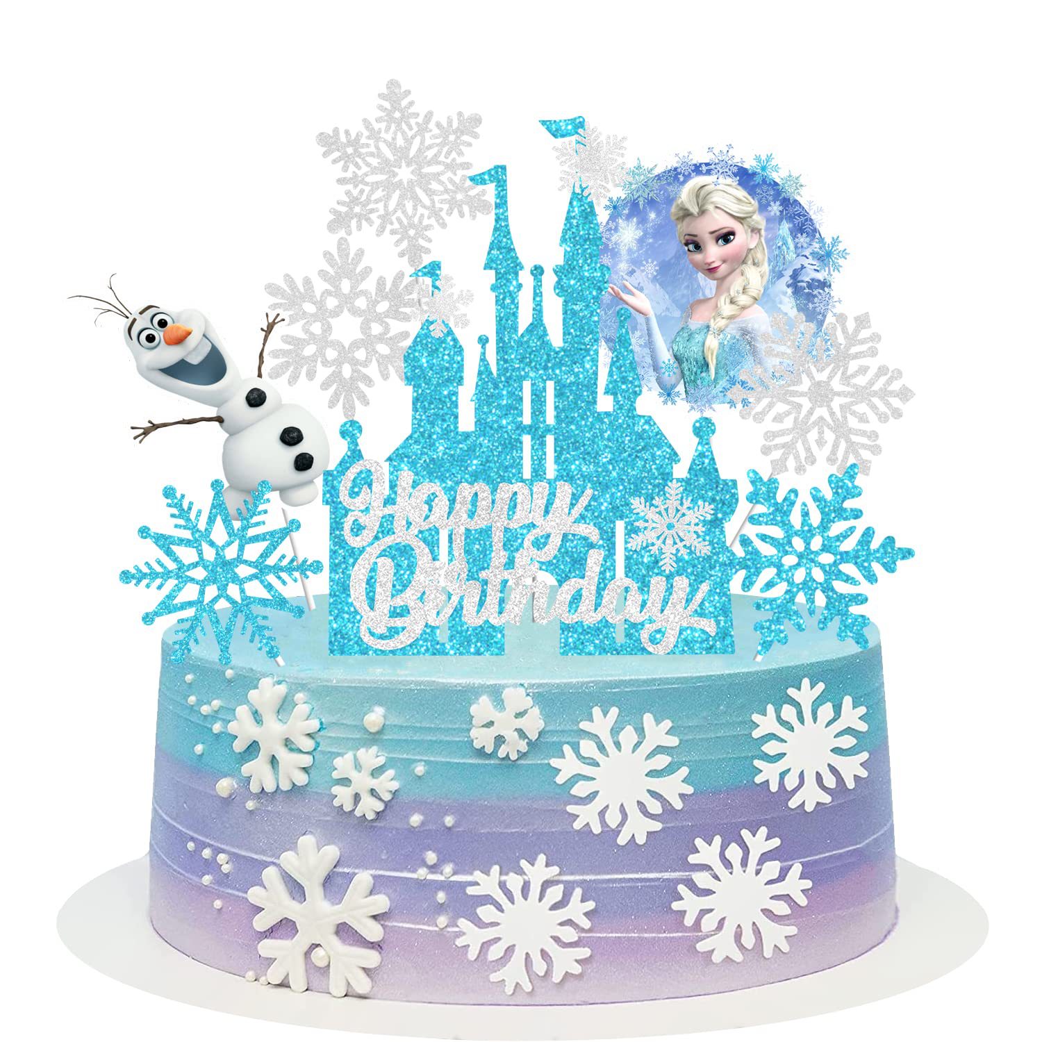 アナと雪の女王 エルサ プリンセス ケーキトッパー グリッタ - Meal Prep Frozen のレビューと価格