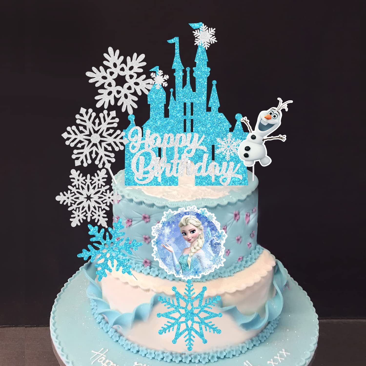 アナと雪の女王 エルサ プリンセス ケーキトッパー グリッタ - Meal Prep Frozen のレビューと価格