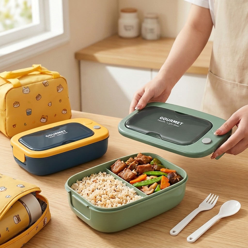 電子レンジ対応プラスチック製弁当箱 2コンパートメント漏れ防 - Meal Prep Or Prep Meal のレビューと価格
