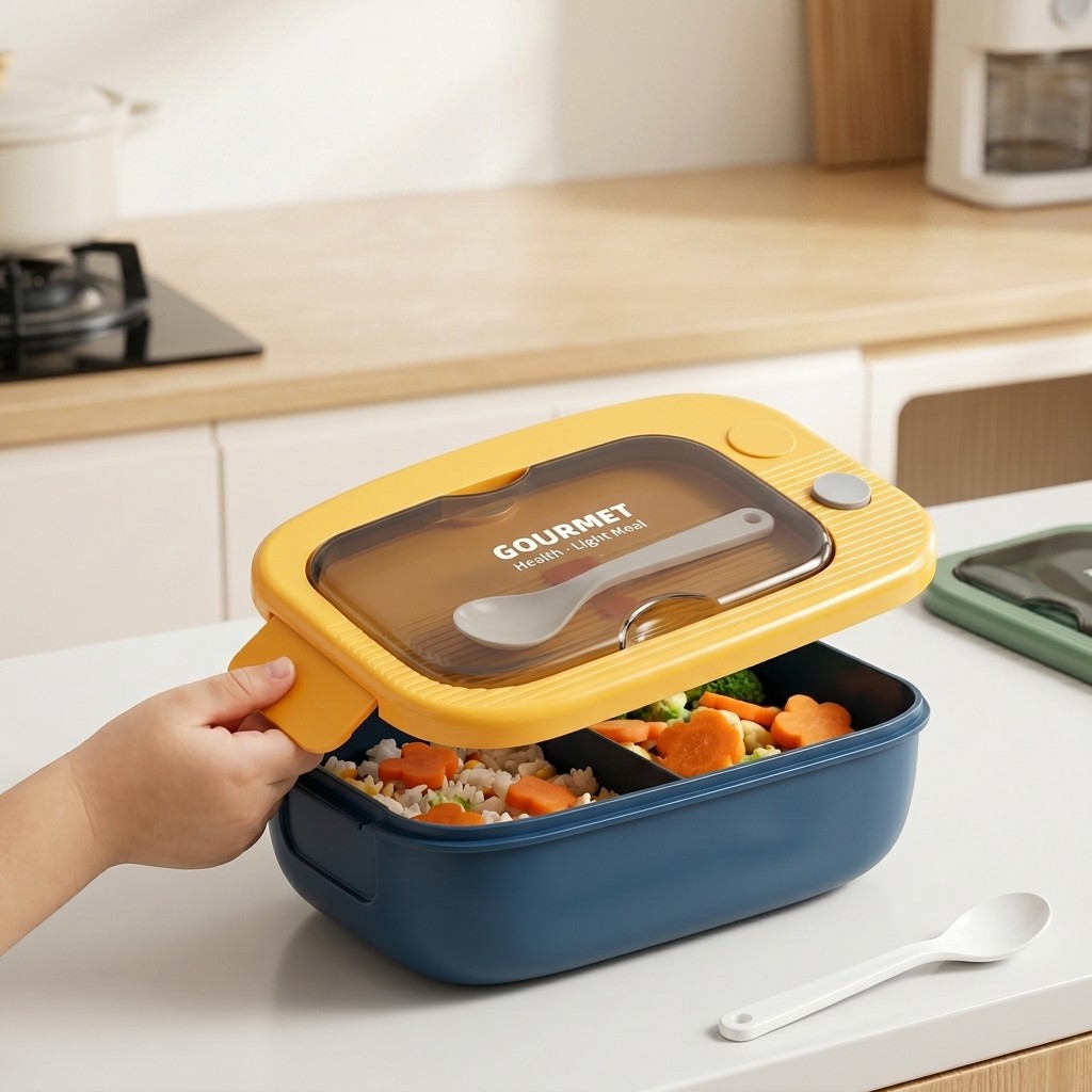 電子レンジ対応プラスチック製弁当箱 2コンパートメント漏れ防 - Meal Prep Or Prep Meal のレビューと価格