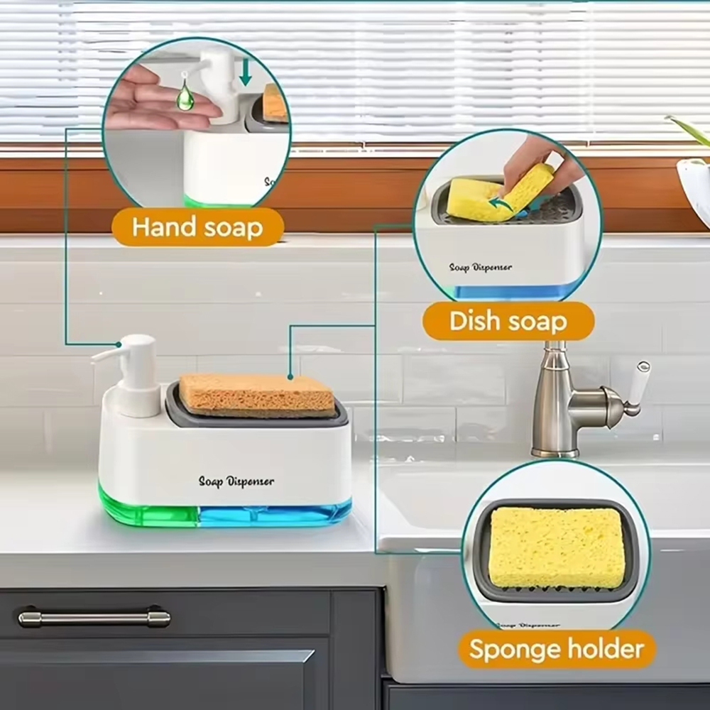 3-in-1 ハンド＆ディッシュソープディスペンサーセット（ - Meal Prep Organizer のレビューと価格