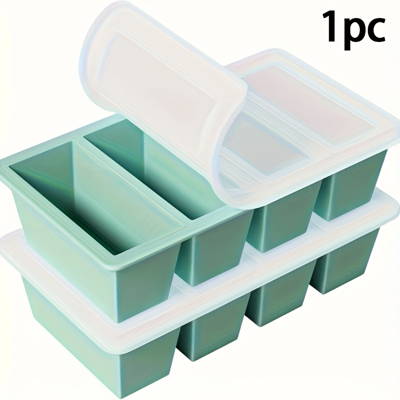 蓋付きシリコン冷凍トレイ 1 個 - スープ、スープ、ソース - Meal Prep Chef のレビューと価格