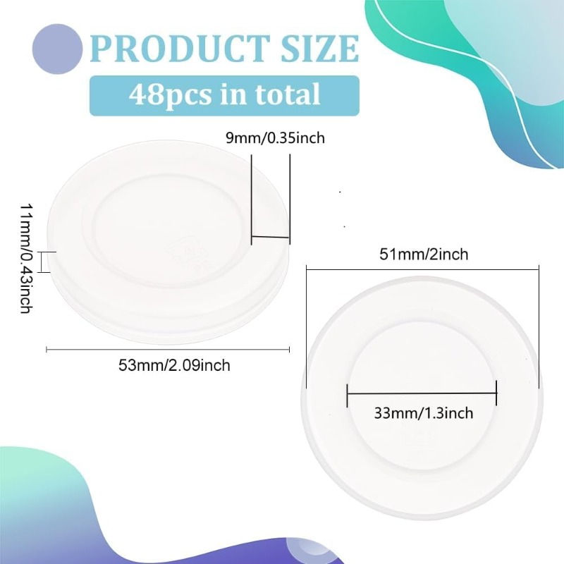 透明なプラスチック製のヨーグルトジャーの蓋、ボトルキャップ、 - Meal Prep Jar のレビューと価格