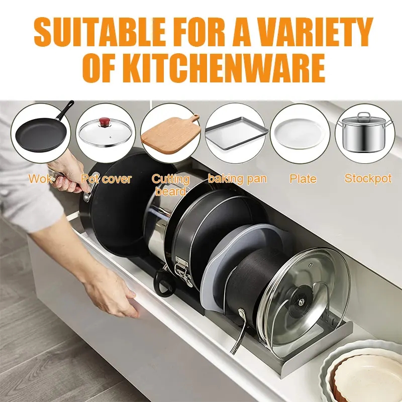 拡張可能なステンレス鋼の収納ラックキッチンキャビネットホルダ - Meal Prep Organizer のレビューと価格