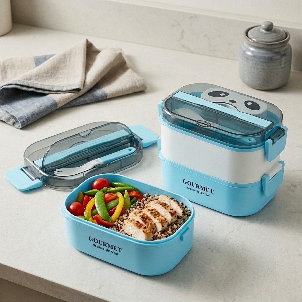 電子レンジ対応プラスチック弁当箱子供大人用分割ランチボックス - Meal Prep Or Prep Meal のレビューと価格