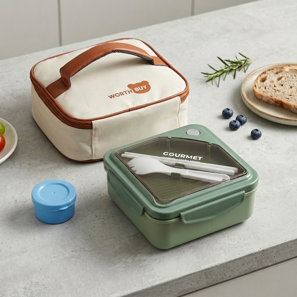 電子レンジ対応プラスチック製弁当箱、漏れ防止仕切り付き食事準 - Meal Prep Kinder のレビューと価格