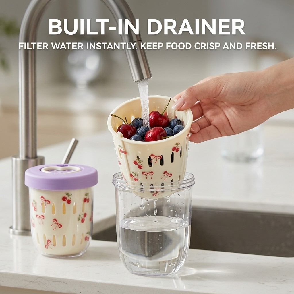 プラスチック製サラダ容器 蓋付きストレーナー弁当箱 食品保存 - Meal Prep Or Prep Meal のレビューと価格