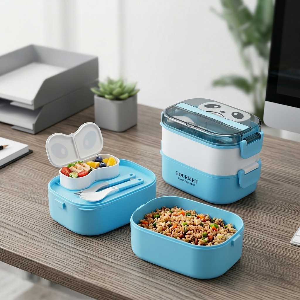 電子レンジ対応プラスチック弁当箱 子供 大人用 仕切り付きラ - Meal Prep Or Prep Meal のレビューと価格
