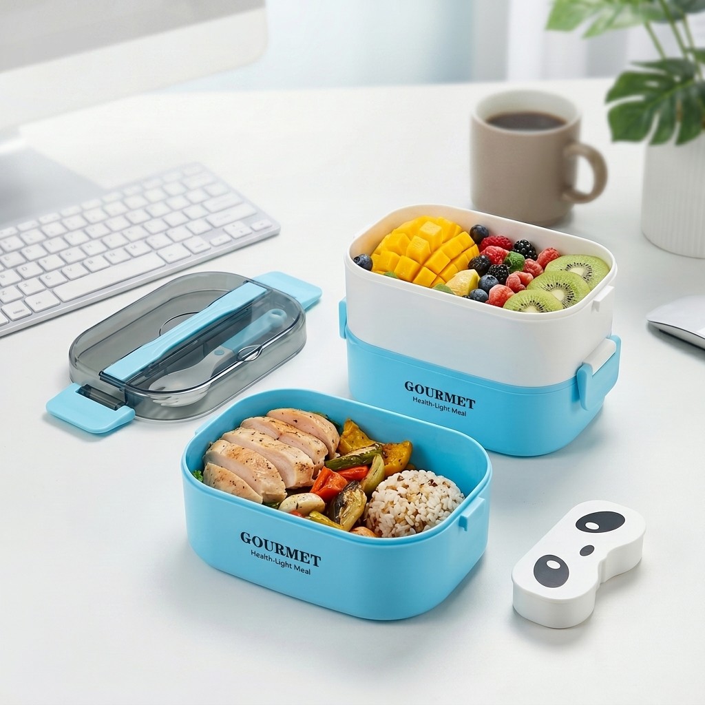 電子レンジ対応プラスチック弁当箱 子供 大人用 仕切り付きラ - Meal Prep Or Prep Meal のレビューと価格