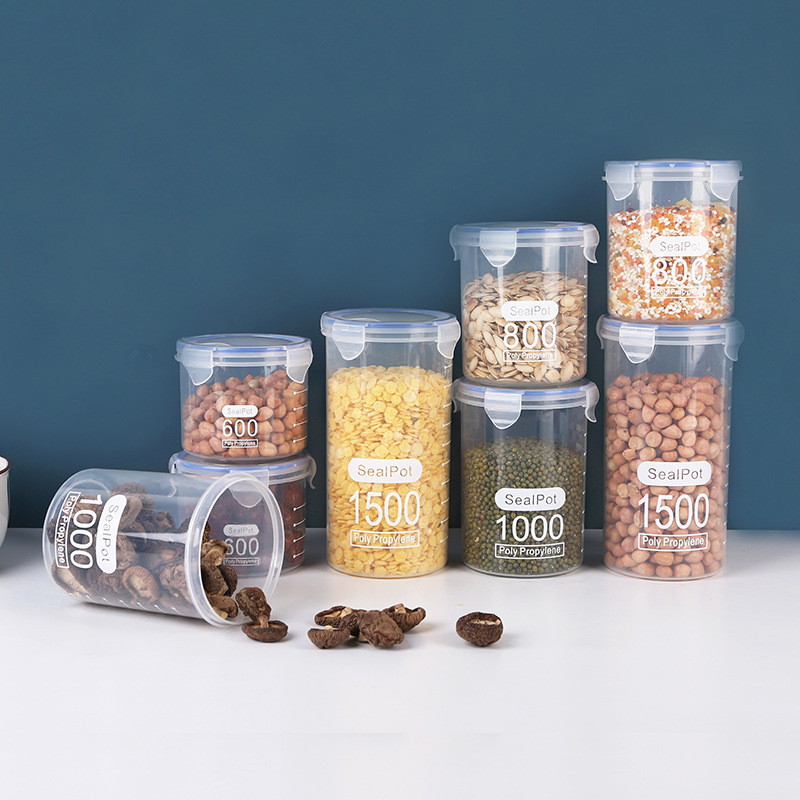 1-4個入り 密閉容器 目盛り付き 穀物保存容器 キッチン  - Meal Prep Jar のレビューと価格