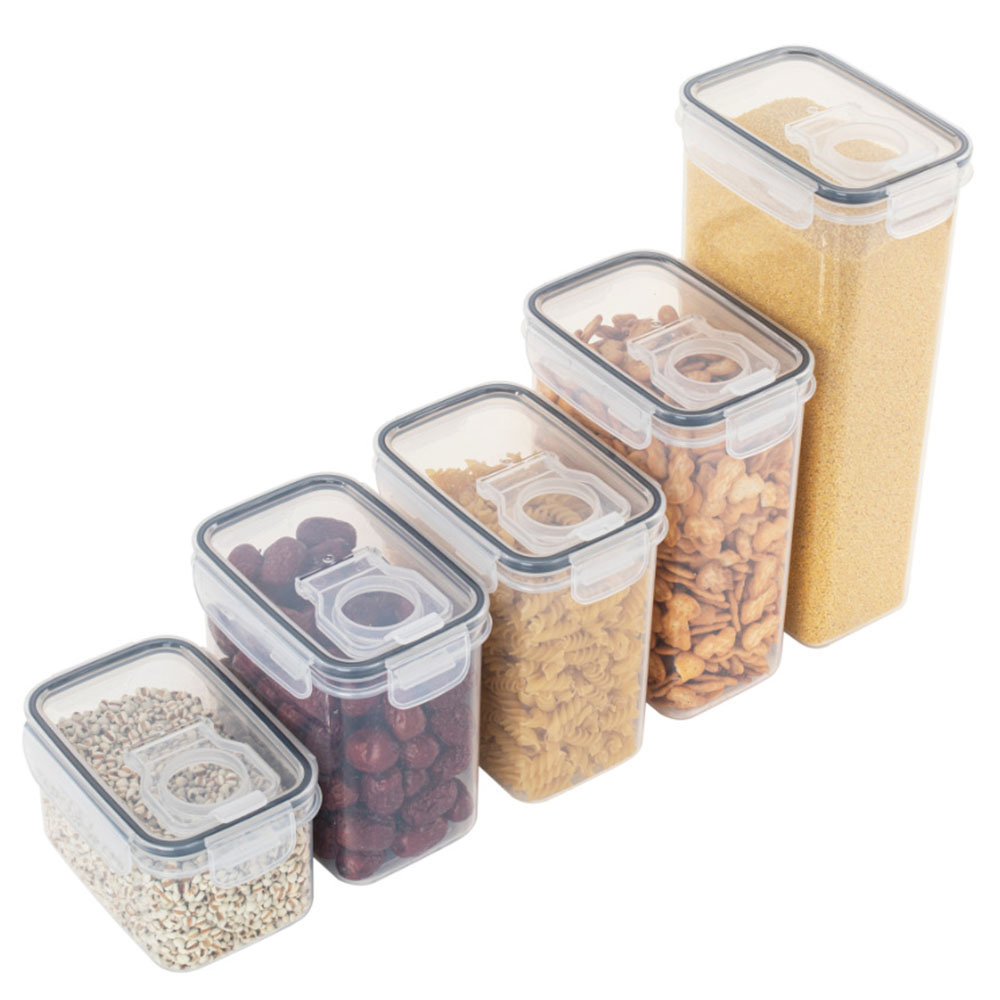 密封されたプラスチック食品収納ボックスシリアルキャンディ乾燥 - Meal Prep Jar のレビューと価格