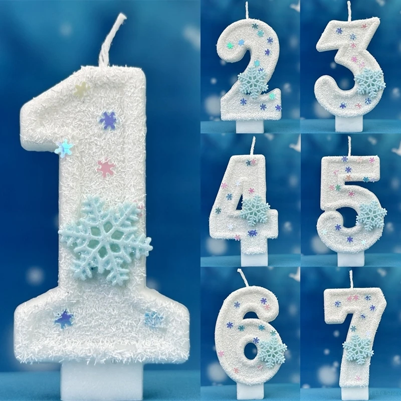 クリスマス誕生日ナンバーキャンドル 雪の結晶 フローズン デ - Meal Prep Frozen のレビューと価格