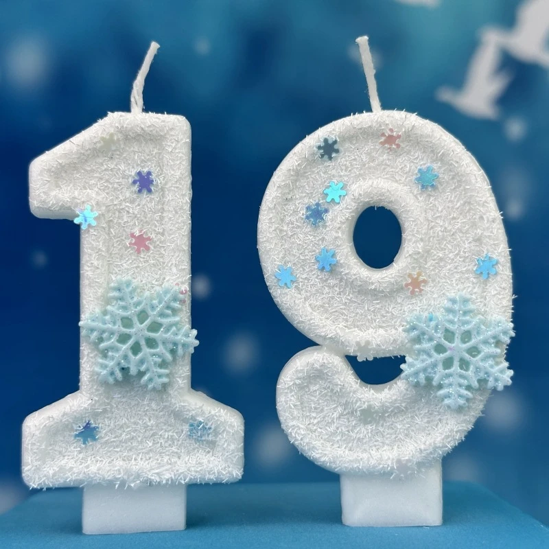 クリスマス誕生日ナンバーキャンドル 雪の結晶 フローズン デ - Meal Prep Frozen のレビューと価格